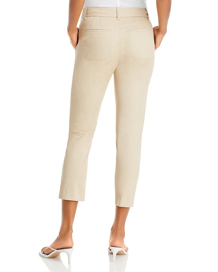 Shop Vince Coin Pocket Cropped Chinos In Latte