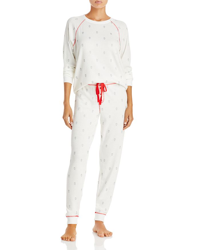 PJ Salvage Skull Print Thermal Pajama Top & PJ Salvage Skull Print Thermal  Pajama Pants - 100% Exclusive