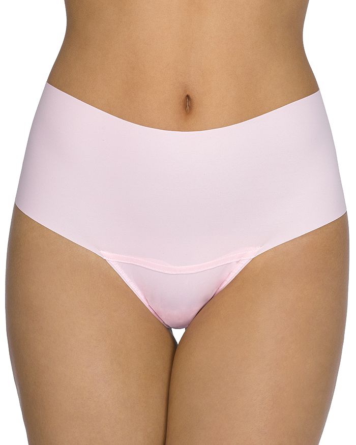 Shop Hanky Panky Breathe High Rise Thong In Bliss Pink