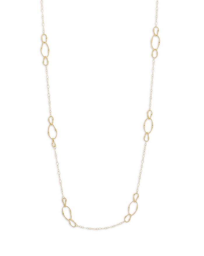 Marco Bicego Marrakech Onde 18k Yellow Gold Coil & Rolo Link Medium Chain Necklace