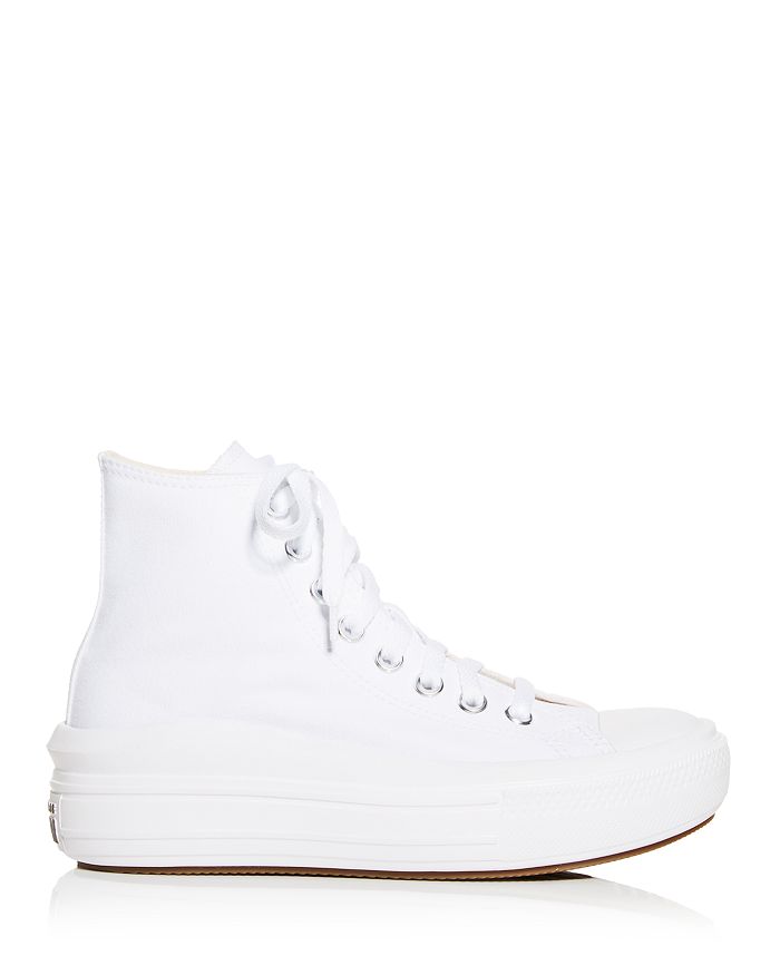 converse chuck taylor move platform hi trainers in white