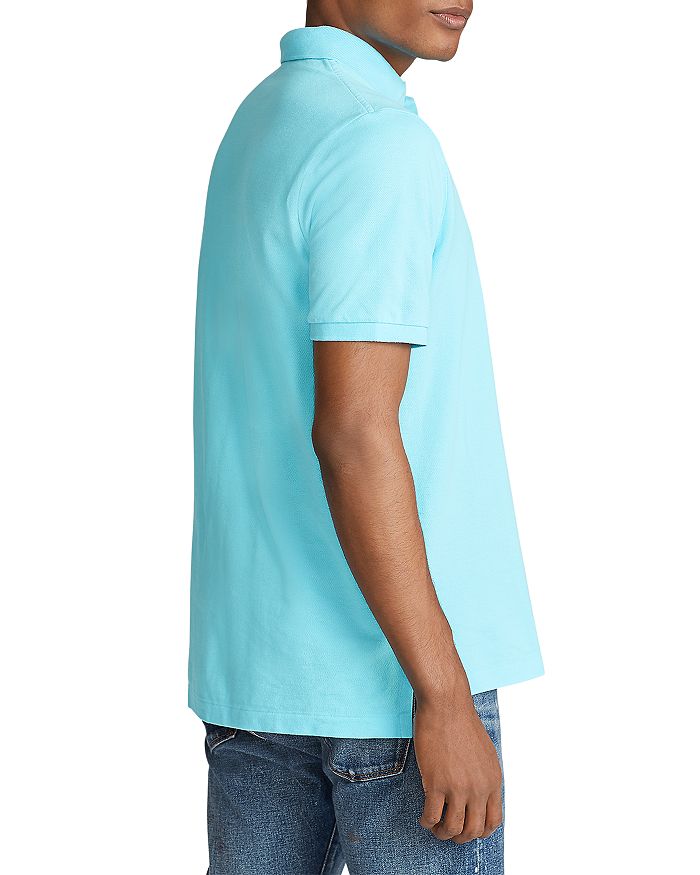 Shop Polo Ralph Lauren Cotton Mesh Classic Fit Polo Shirt In French Turquoise