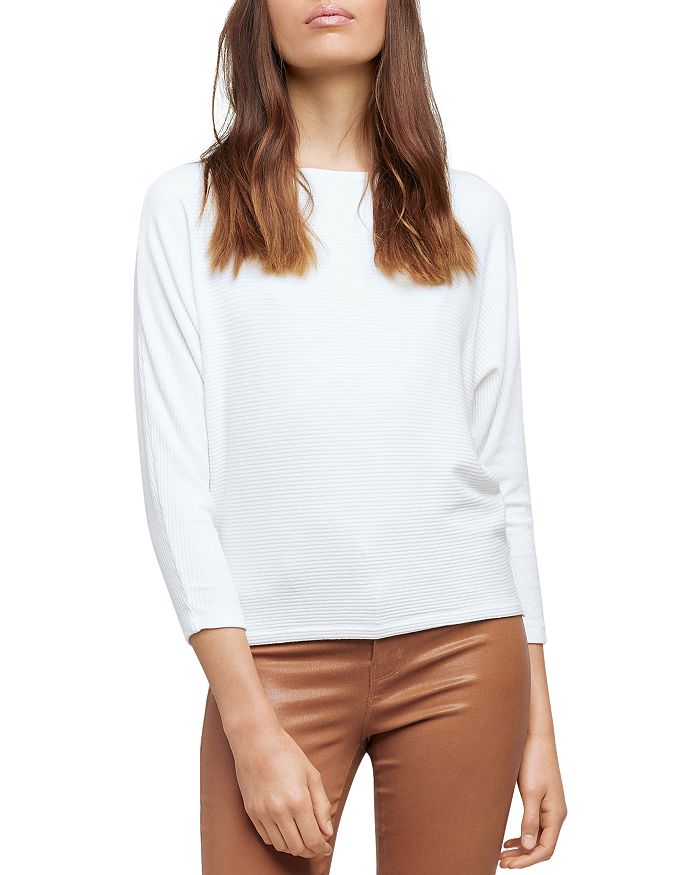 L Agence L'agence Beth Dolman Sleeve Top In Ivory