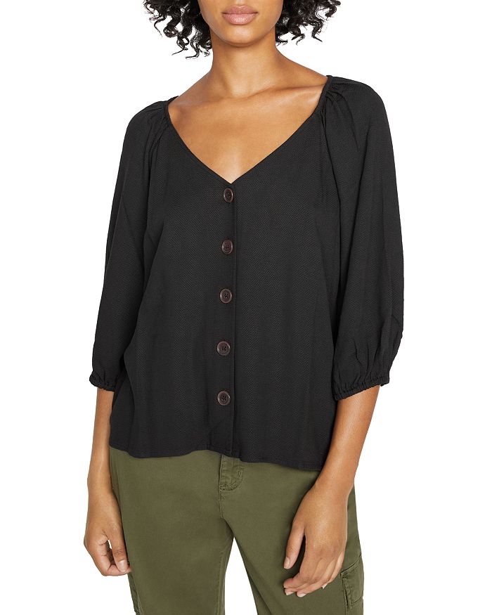 Sanctuary Modern Button Front Top | Bloomingdale's