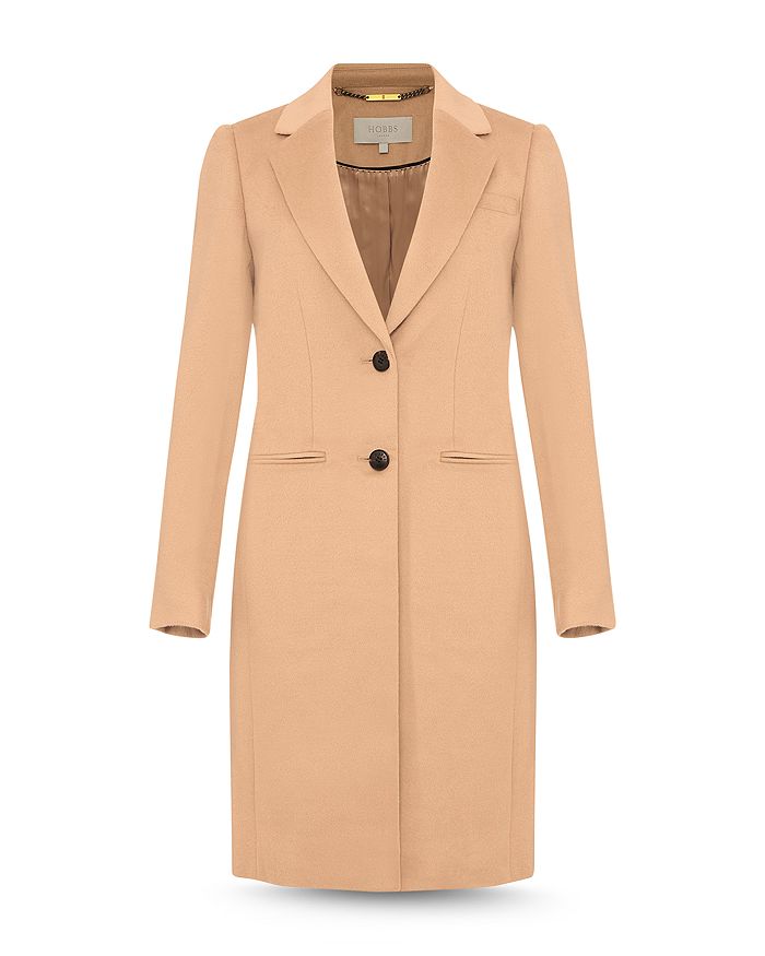 Hobbs London Petite Tilda Wool Coat In Camel