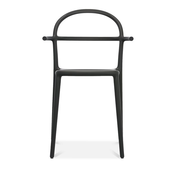 Kartell Generic C Chair, Set Of 2 In Matte Black