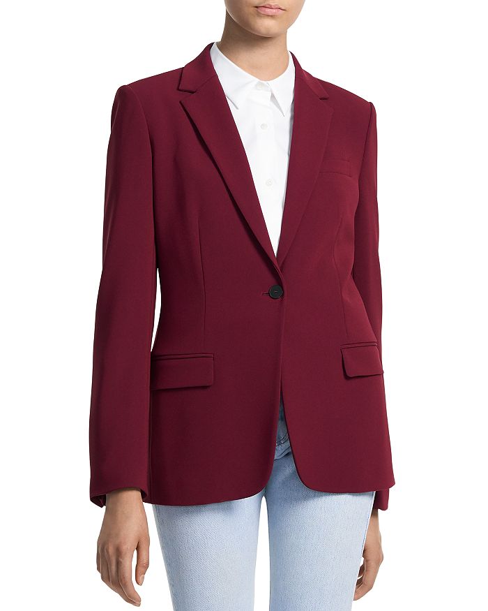 Theory Staple Blazer In Currant