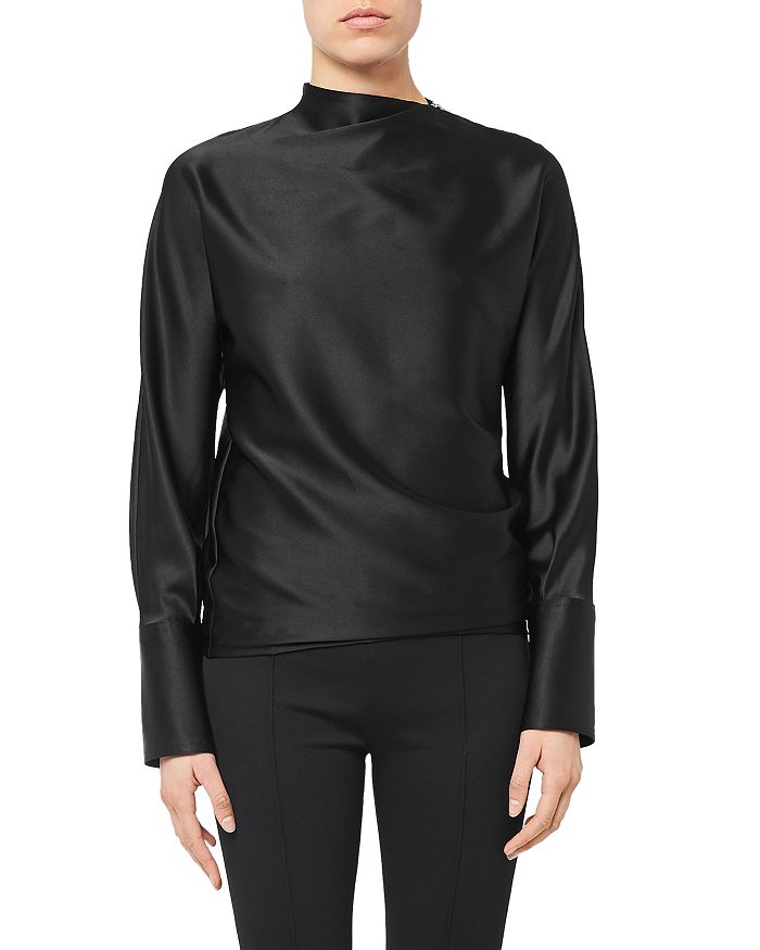 Helmut lang zip crew neck tee shop