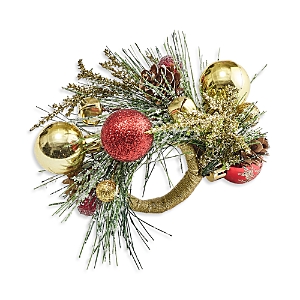 Click to view more detailed imagery on our partner's website Kim Seybert Holiday Bough Napkin Ring In Multi