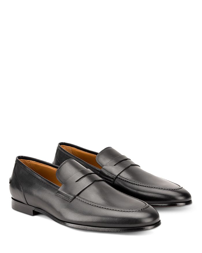 GORDON RUSH MEN'S COLEMAN LEATHER PENNY LOAFERS,201034