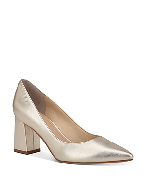 Marc Fisher Ltd Women's Zala Pointed Toe Pumps In Gold Leather
