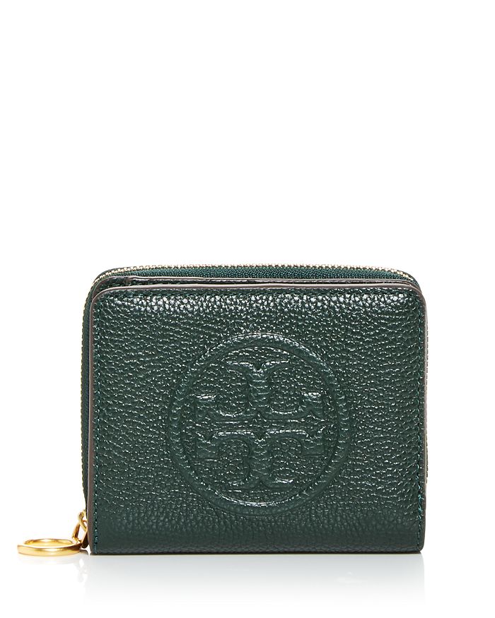 Tory Burch Perry Leather Bifold Wallet In Pine Tree | ModeSens