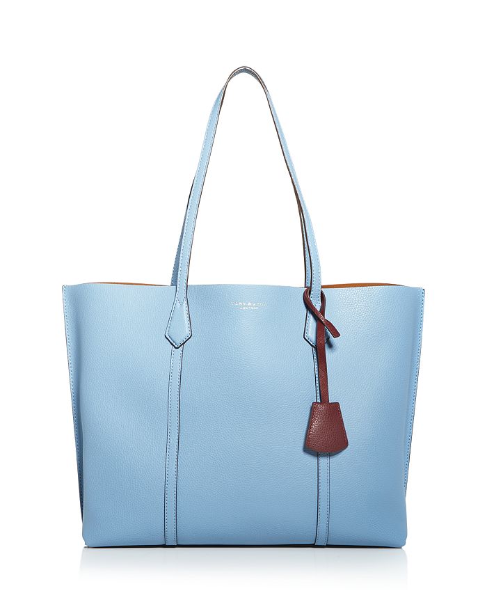 Introducir 41+ imagen tory burch perry tote blue yonder