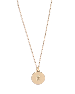 kate spade new york Mini Initial Pendant Necklace, 17-20