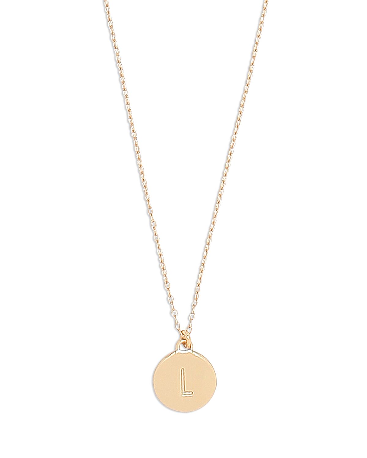 kate spade new york Mini Initial Pendant Necklace