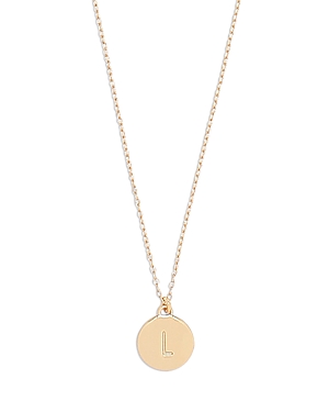 Shop Kate Spade New York Mini Initial Pendant Necklace, 17-20 In L