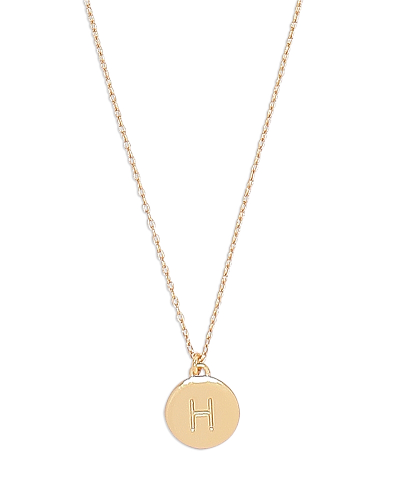 Kate Spade Mini Initial Pendant Necklace In H