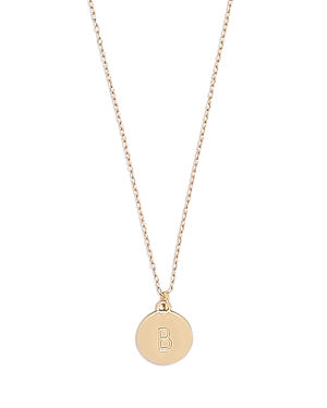 Shop Kate Spade New York Mini Initial Pendant Necklace, 17-20 In B