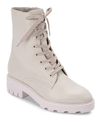 Dolce Vita Women's Lottie Almond Toe Leather Combat Booties ...