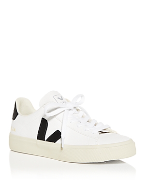 Shop Veja Women's Campo Low Top Sneakers In Open White/black