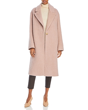 Vince One Button Textured Coat