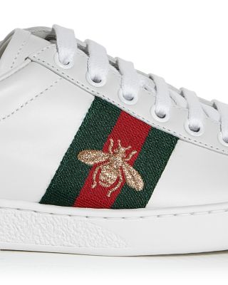 Women&#39;s Gucci Ace Embroidered Sneakers