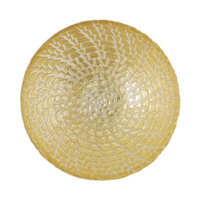 Rufolo Glass Gold Crocodile Small Bowl