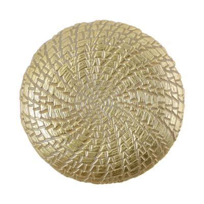 Rufolo Glass Gold Crocodile Salad Plate