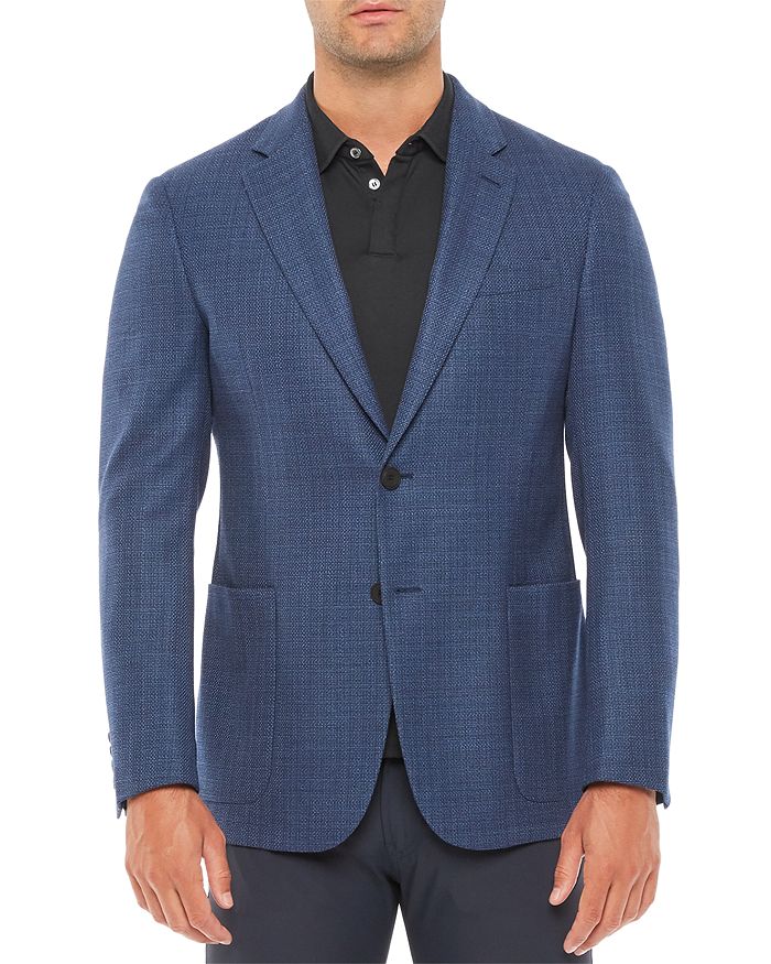 Emporio Armani Regular Fit Wool Blend Medium Solid Jacket | Bloomingdale's