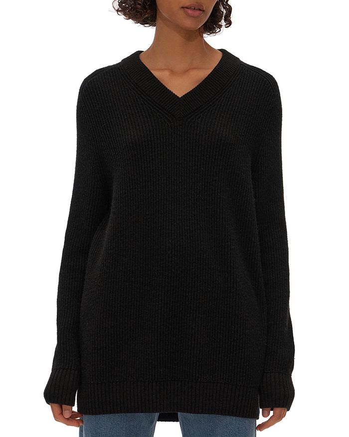 HELMUT LANG EXPOSED CUT OUT SWEATER,K07HW706