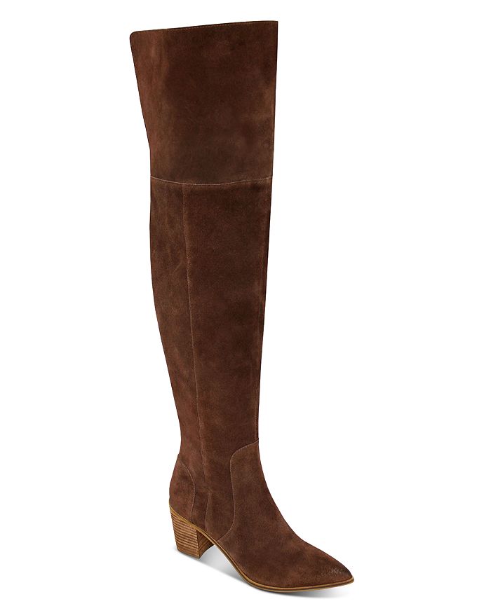 Charles David Women's Elda Pointed Toe Over The Knee Boots In Walnut Bro