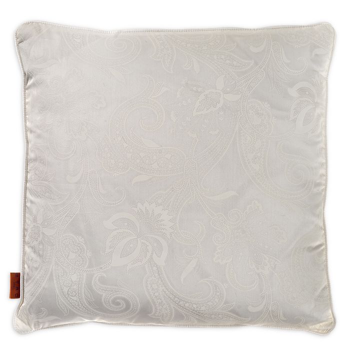 Etro Montauk Satin Cushion In White