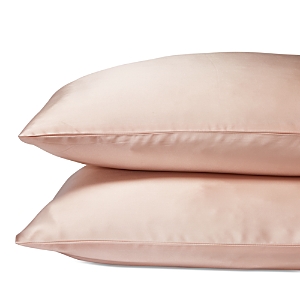Gingerlily Silk Solid Pillowcase, Standard In Rose Pink