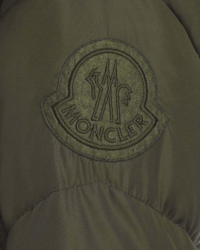 MONCLER AGOT BELTED HOODED DOWN PUFFER COAT