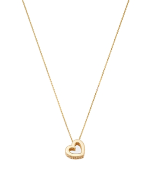 Bloomingdale's Made in Italy Open Heart Pendant Necklace in 14K Yellow Gold, 18 - 100% Exclusive
