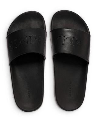 all saints black slides