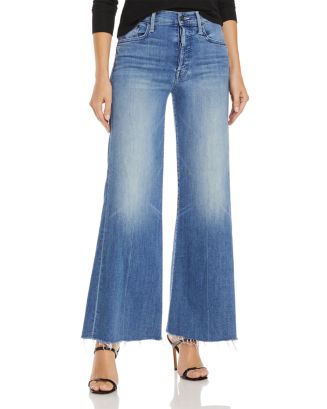 MOTHER Tomcat Roller Wide Leg Ankle Jeans in We The Animals ...