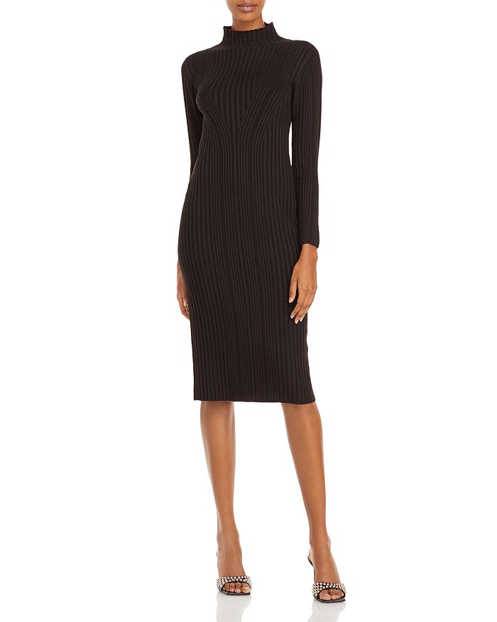 FRENCH CONNECTION JOLIE TEXTURED MOCK NECK DRESS,71PHC