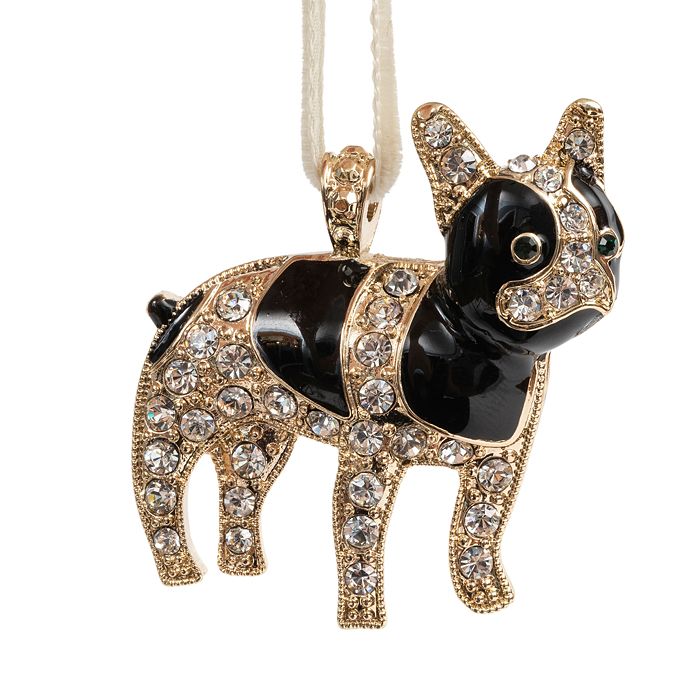 Joanna Buchanan French Bulldog Hanging Ornament In Black