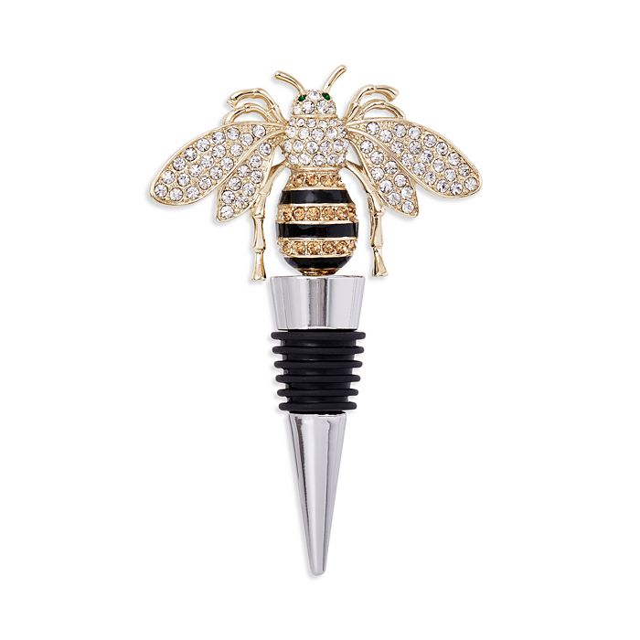 Joanna Buchanan Stripey Bee Wine Stopper In Multi