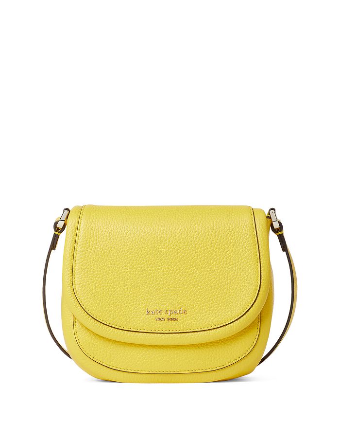 kate spade new york Roulette Small Pebble Leather Saddle Crossbody ...