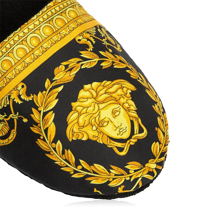Shop Versace I Heart Baroque Bath Slippers In White