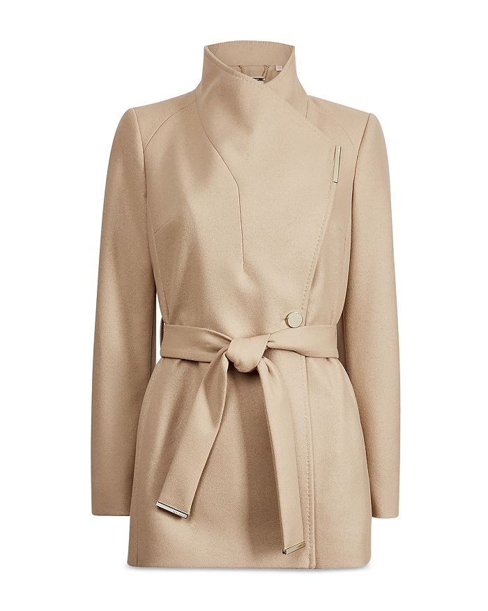 TED BAKER BELTED WRAP COAT,249308-ROSESS-WMO