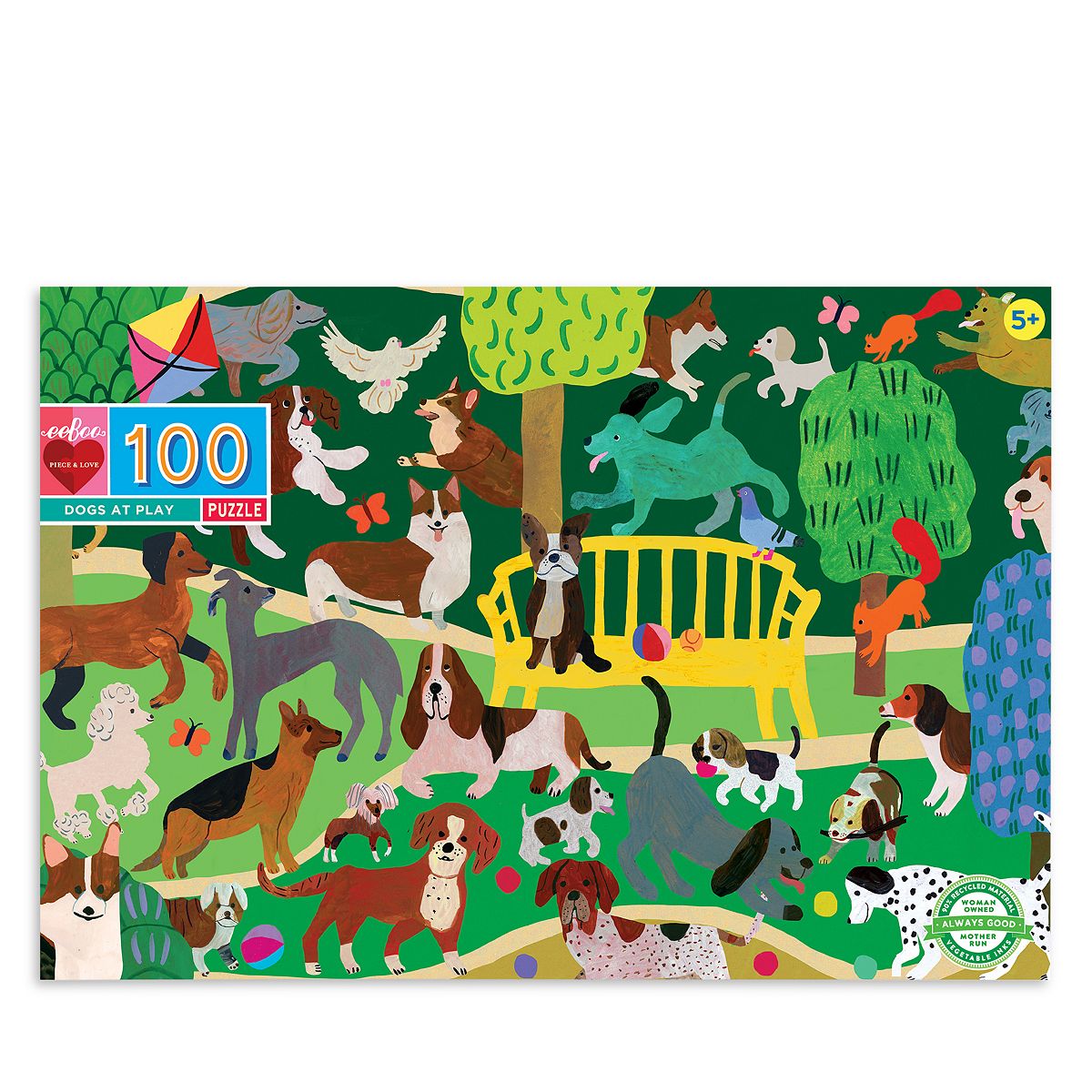 Photo 1 of Dogs at Play 100 Piece Puzzle - Ages 5+