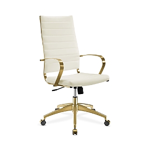 Photos - Other Furniture Modway Jive Gold-Tone Stainless Steel Highback Office Chair EEI-3417-GLD-W 