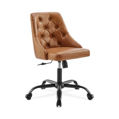 Modway Distinct Tufted Swivel Vegan Leather Office Chair