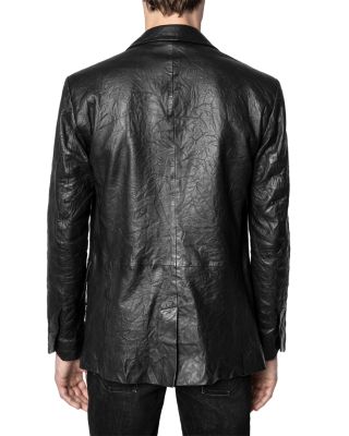 Valfried Crinkle Leather Jacket
