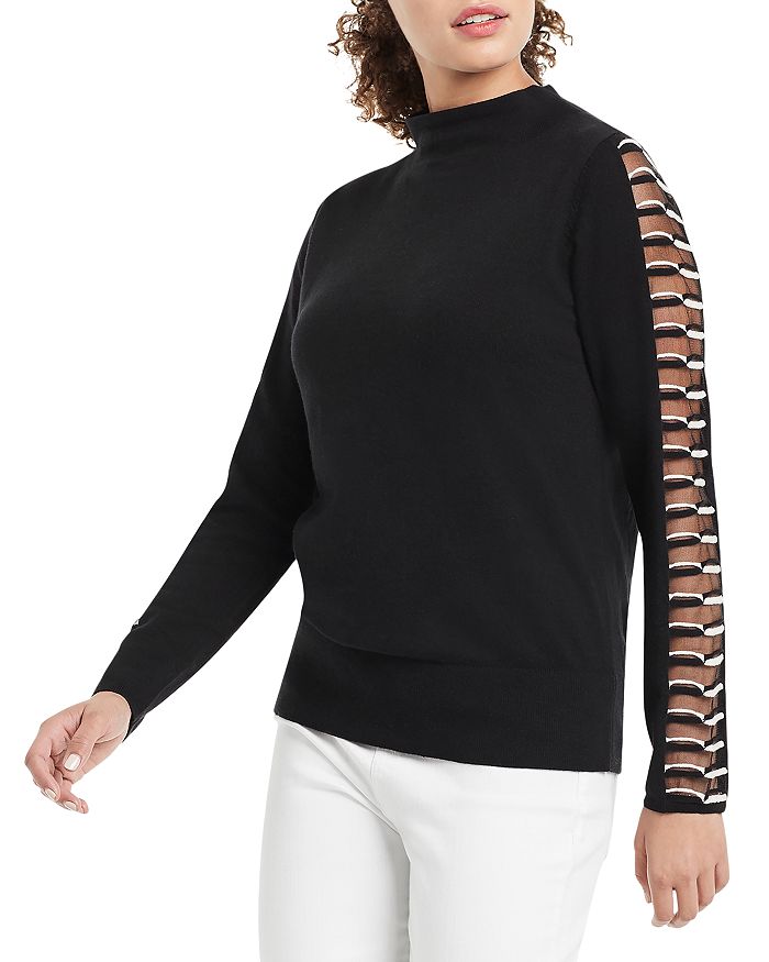 NIC and ZOE NIC+ZOE Petites Montreal Mock Neck Sweater | Bloomingdale's