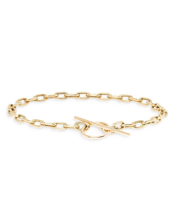 Zoë Chicco Zoe Chicco 14k Yellow Gold Square Link Toggle Bracelet ...