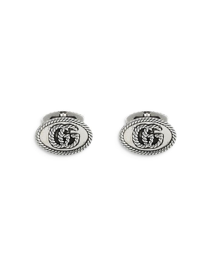 Gucci - Sterling Silver Marmont Double G Cufflinks